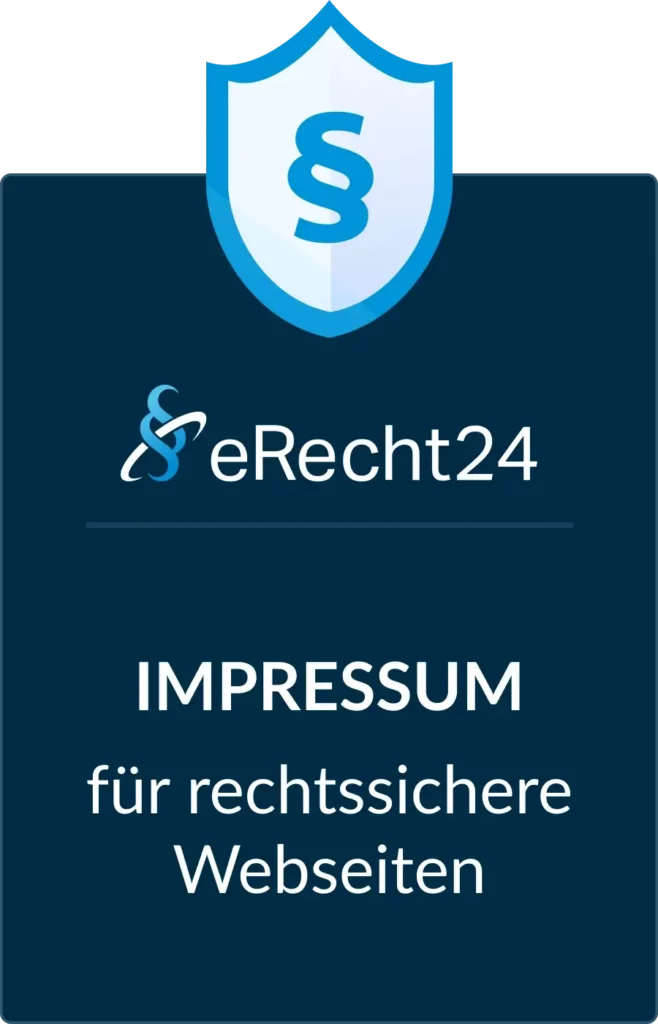 Siegel eRecht24 Impressum